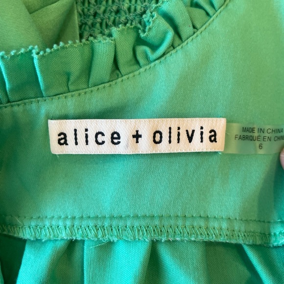 Alice+Olivia green mini Dress - Picture 4 of 5